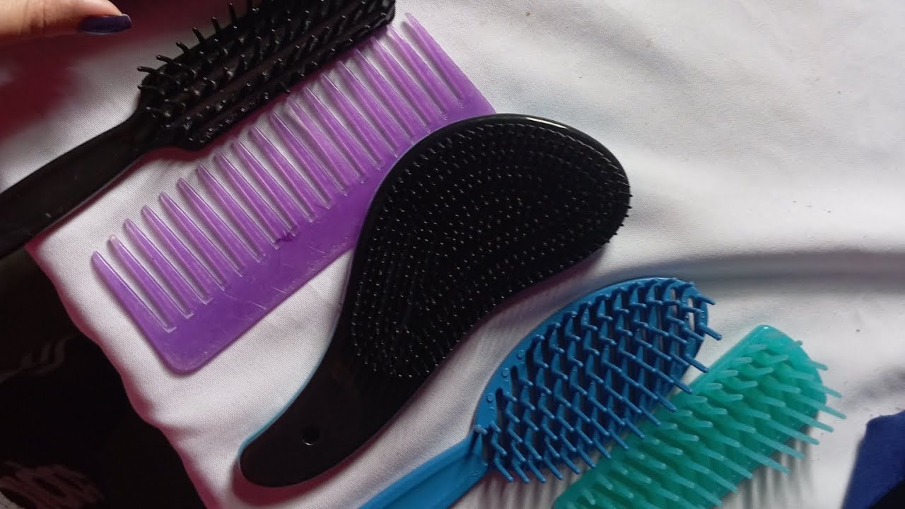 ASMR PENTEANDO SEU CABELO COM VÁRIOS PENTES #asmr #brushingasmr