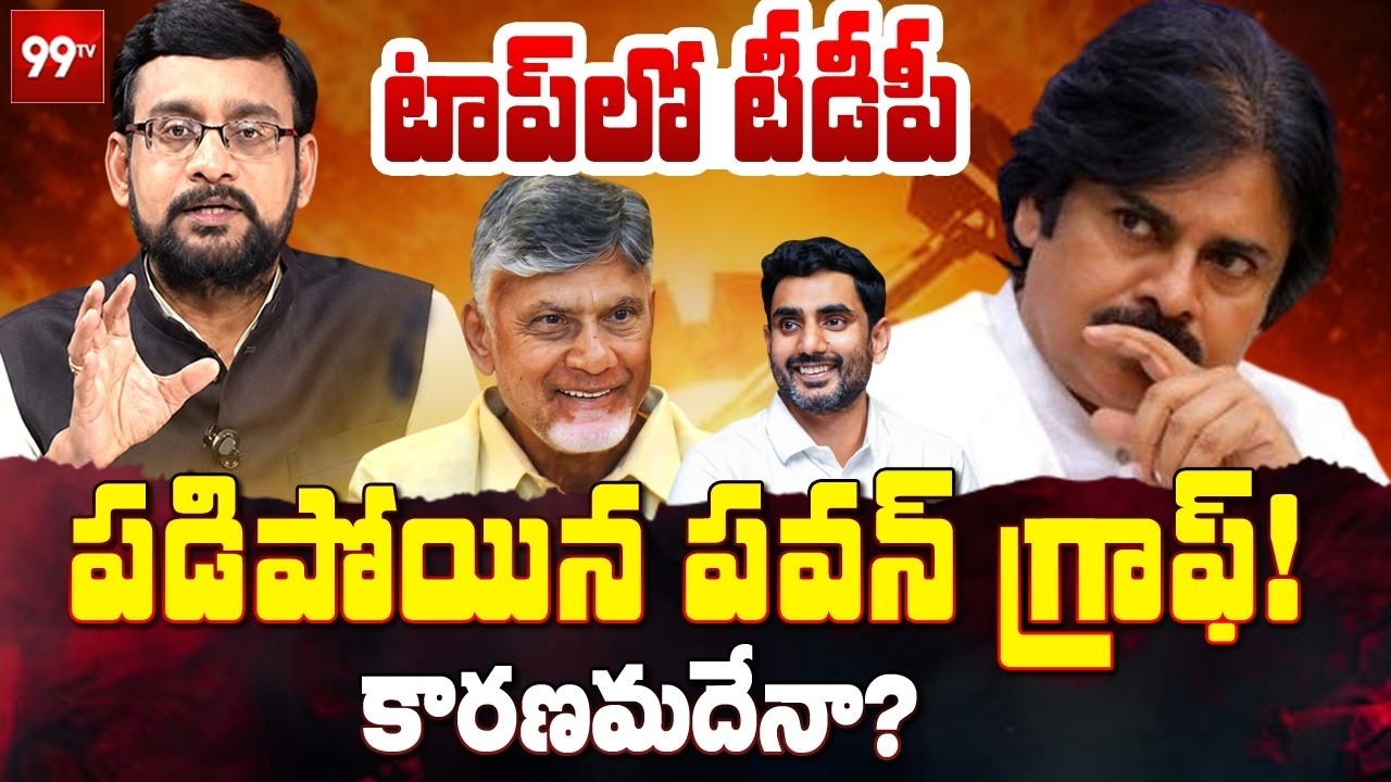 LIVE : Pawan Kalyan Graph Down : టాప్ లో టీడీపీ.. పడిపోయిన పవన్ గ్రాఫ్! కారణమదేనా? | TDP | 99TV