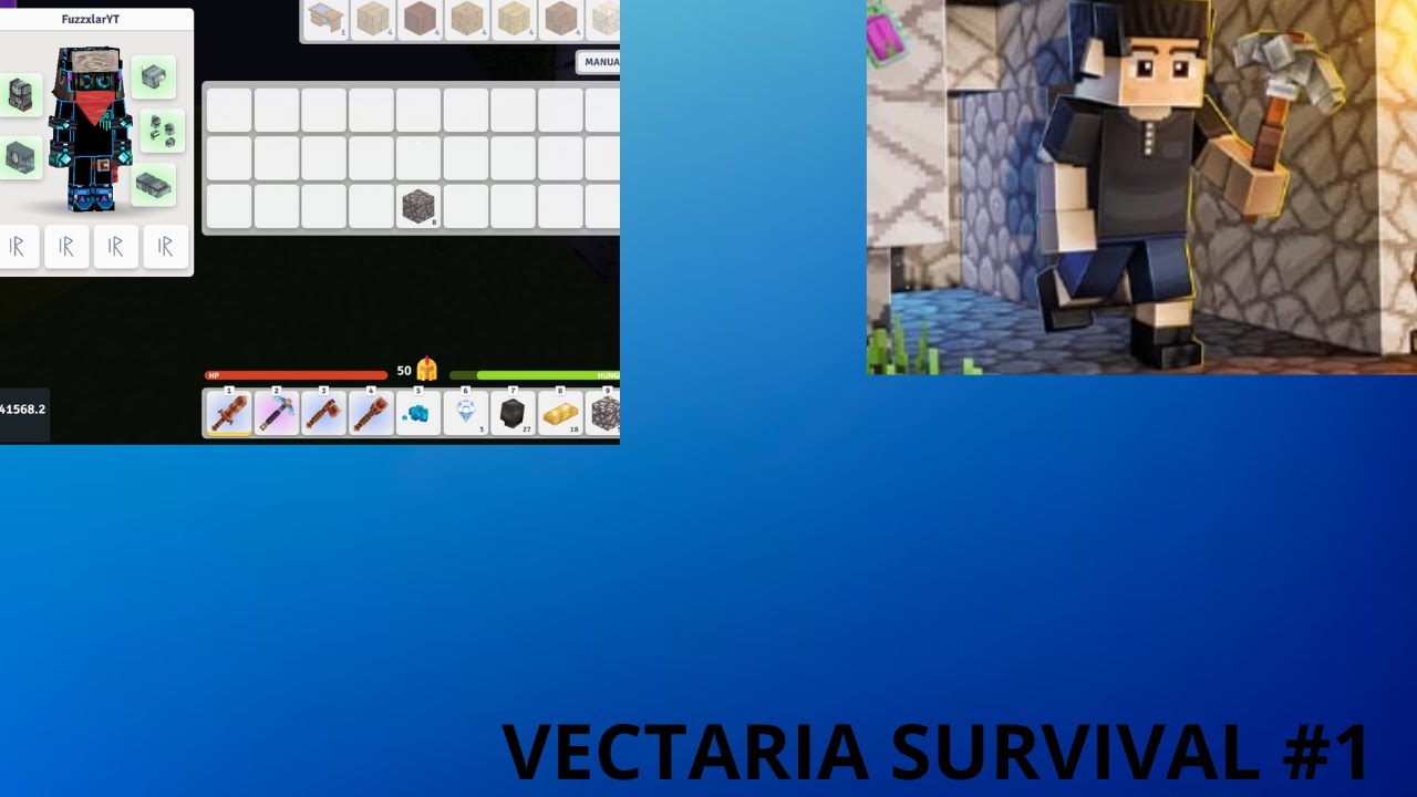 Vectaria io Survival #1 Consigo recursos