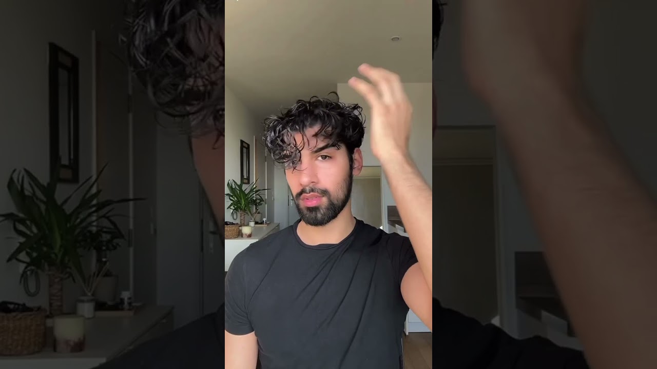 Men’s curly hair tutorial!! 