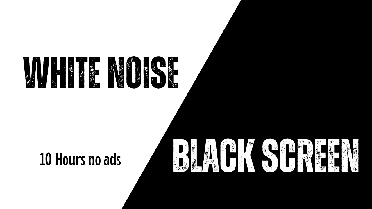 Pure White Noise for Sleep | 10 Hours Dark Screen