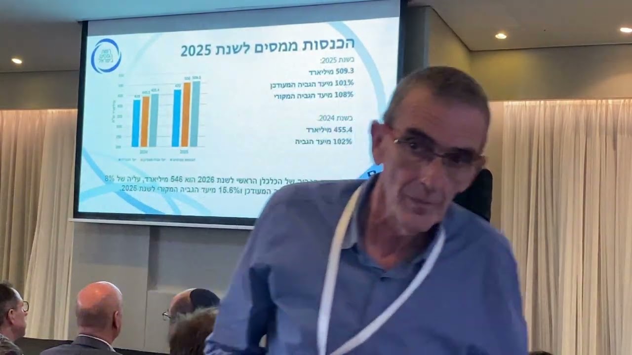 שי אהרונוביץ׳ מנהל רשות המסים בכנס התחזיות במשק האנרגיה 2026