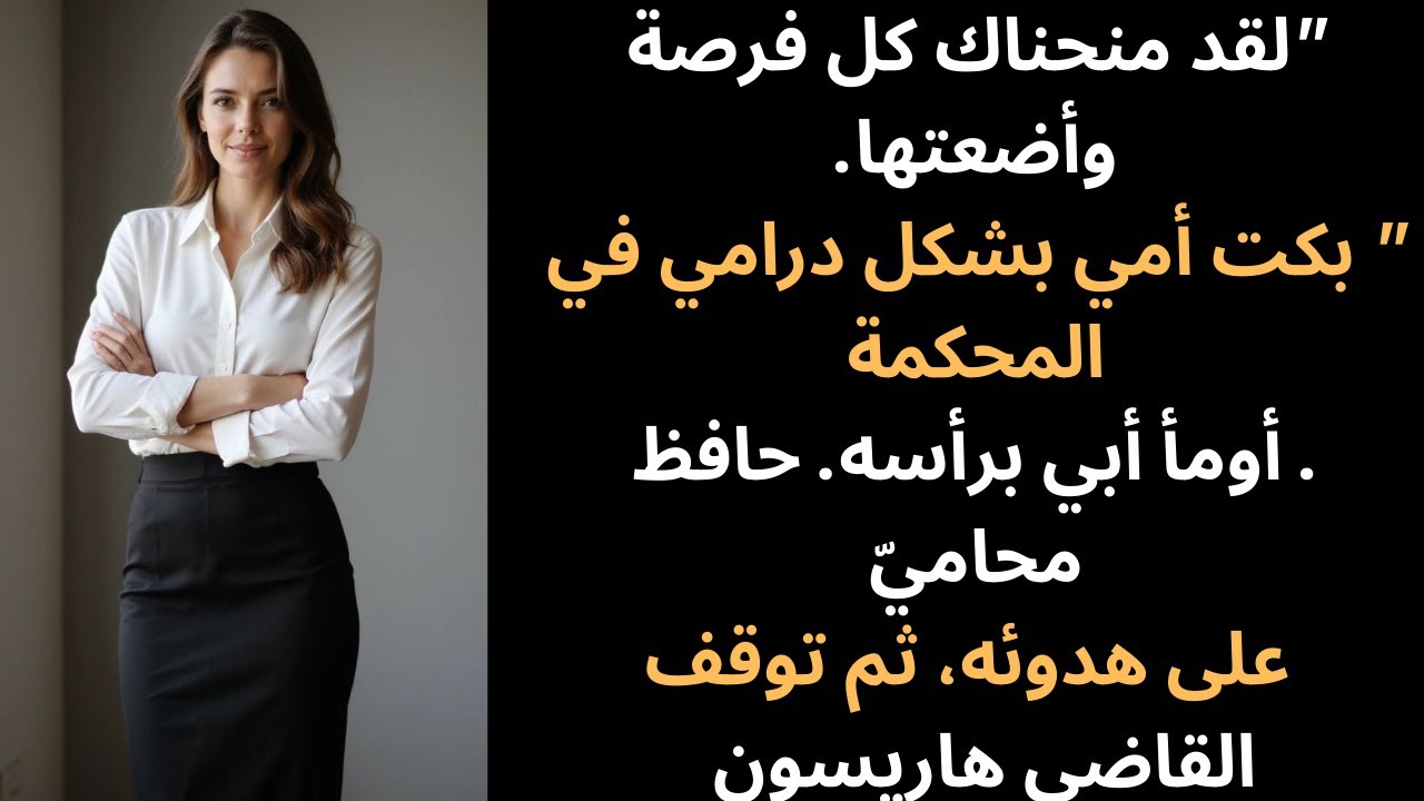 استأجر والداي محامياً لإعلان إفلاسي أمام الجميع. إلى أن طرح القاضي سؤالاً واحداً...