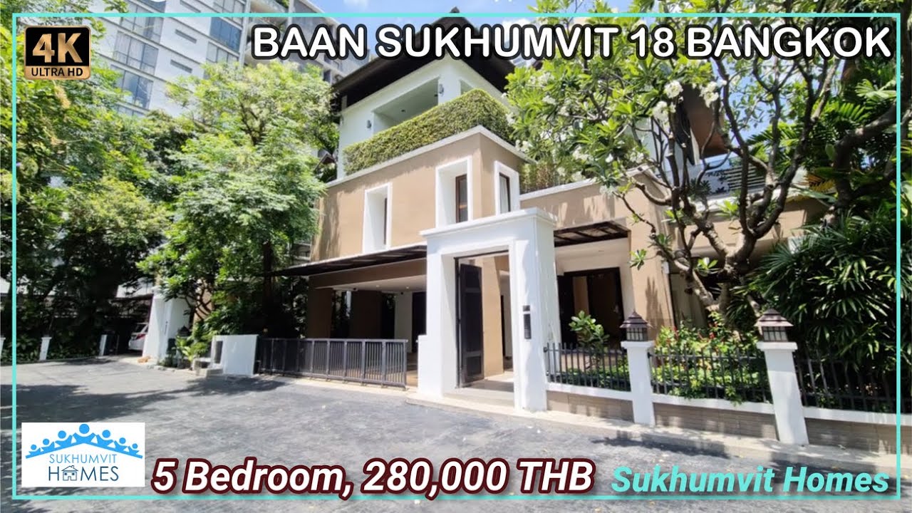 Baan Sukhumvit 18 - House For Rent Central Bangkok - 5 bedrooms Asok