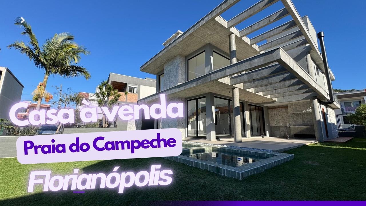 CASA À VENDA | R$ 4.307.000 | PRAIA DO CAMPECHE EM FLORIANÓPOLIS.
