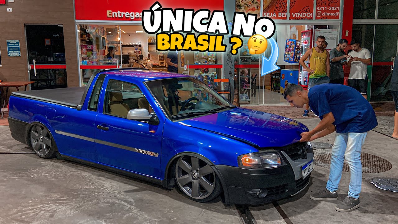 ÚNICA SAVEIRO G4 TITAN DESSA COR NO BRASIL ? REBAIXADA E FORRADA DE SOM 🔥