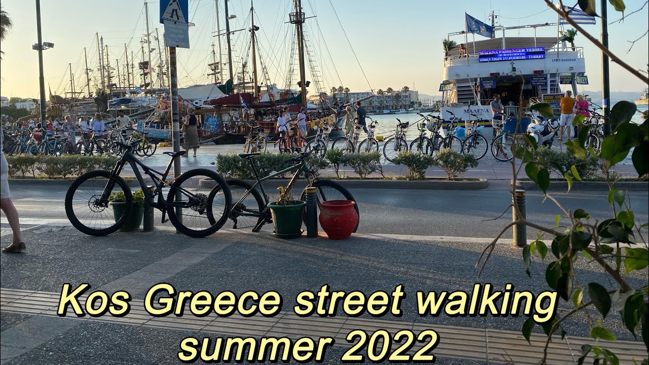 Kos Greece walking street summer 2022