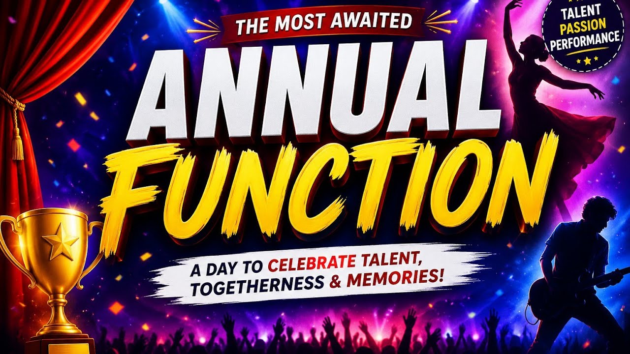 We are going to show..* annual function*in baba Raghunath Swami high school...