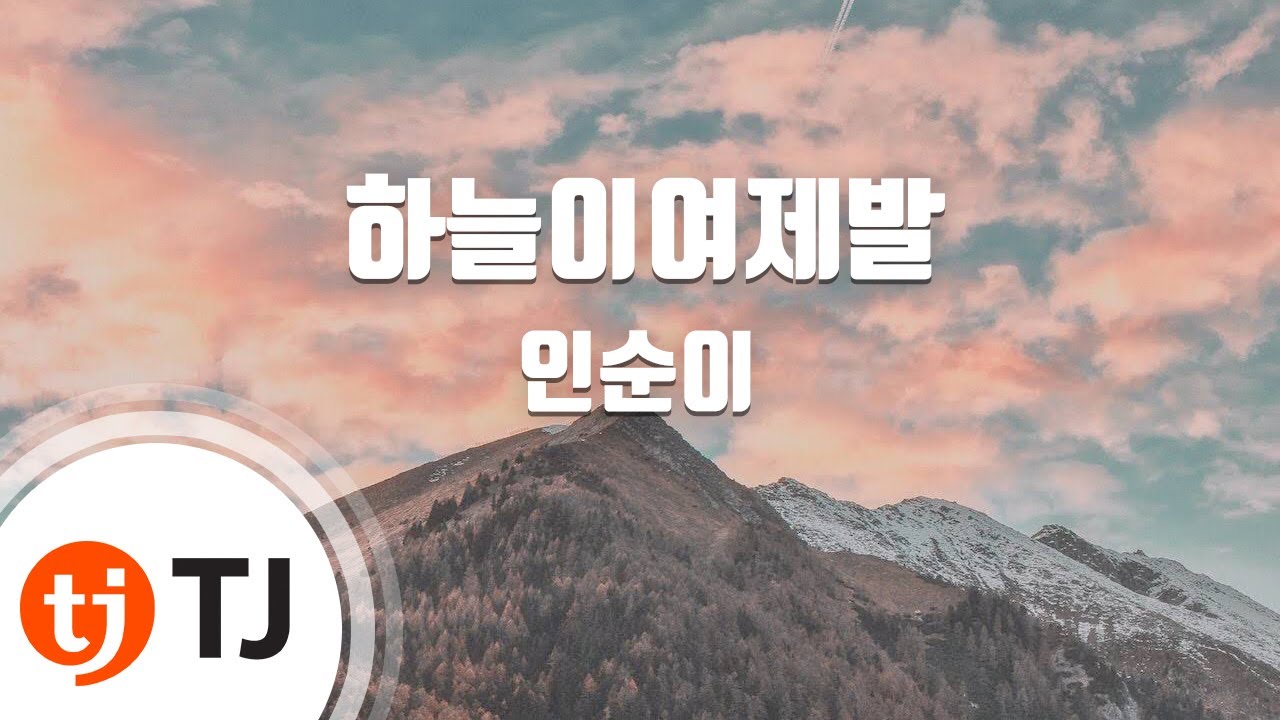 [TJ노래방] 하늘이여제발 - 인순이 / TJ Karaoke