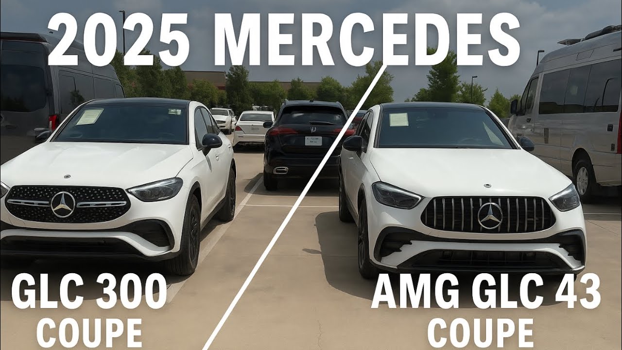 В чём разница? Mercedes GLC 300 Coupe 2025 года и AMG GLC 43 Coupe