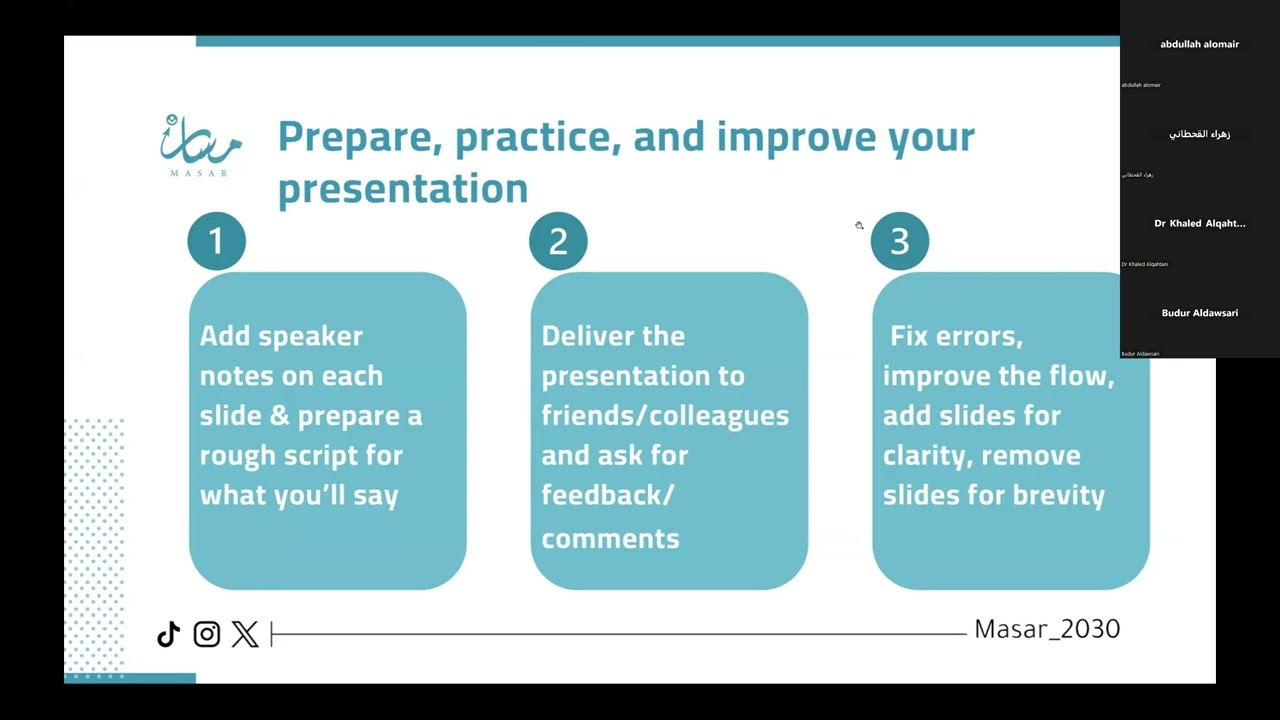 DS BootCamp | Dr Khalid Qahtani| Closing Projects & Presentation skills
