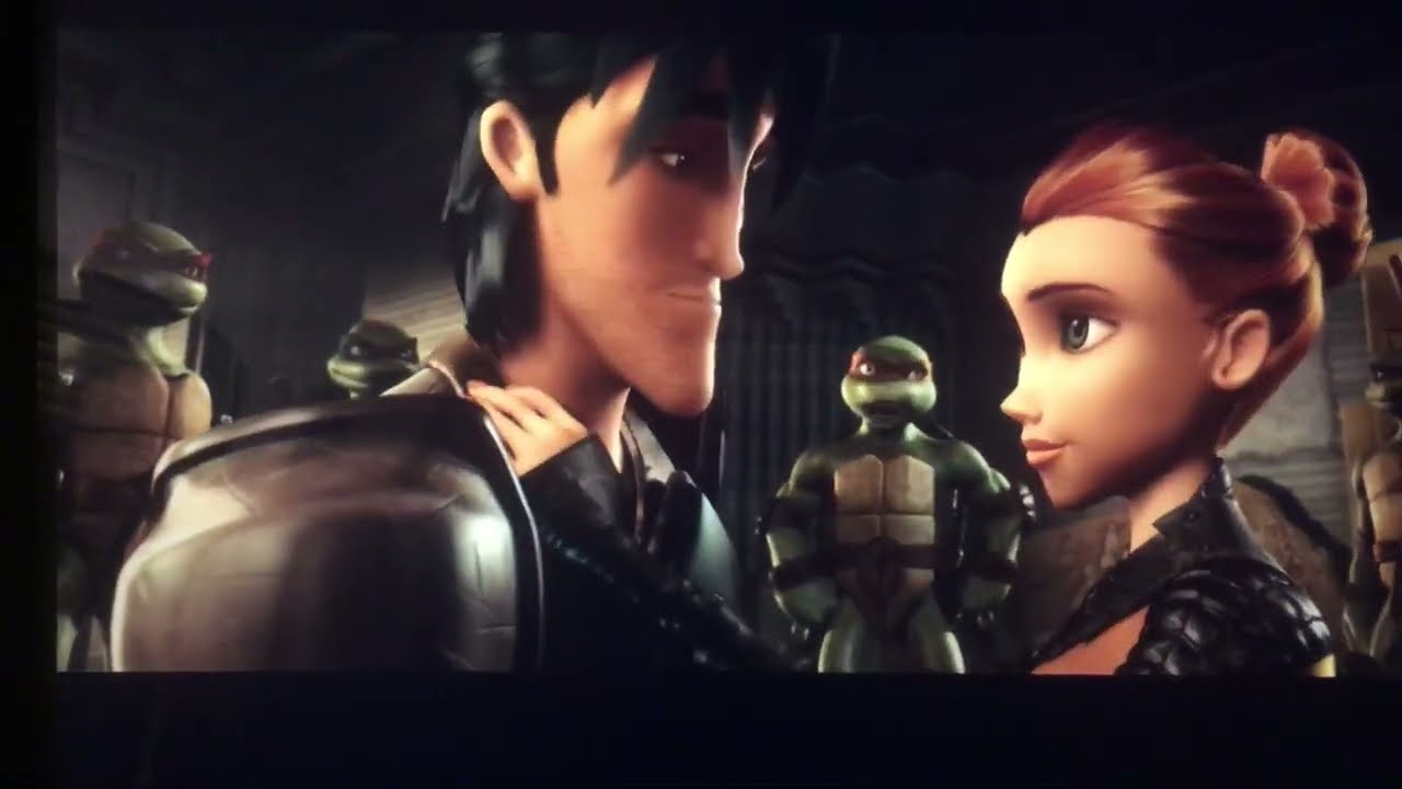 TMNT 2007: Casey kisses April