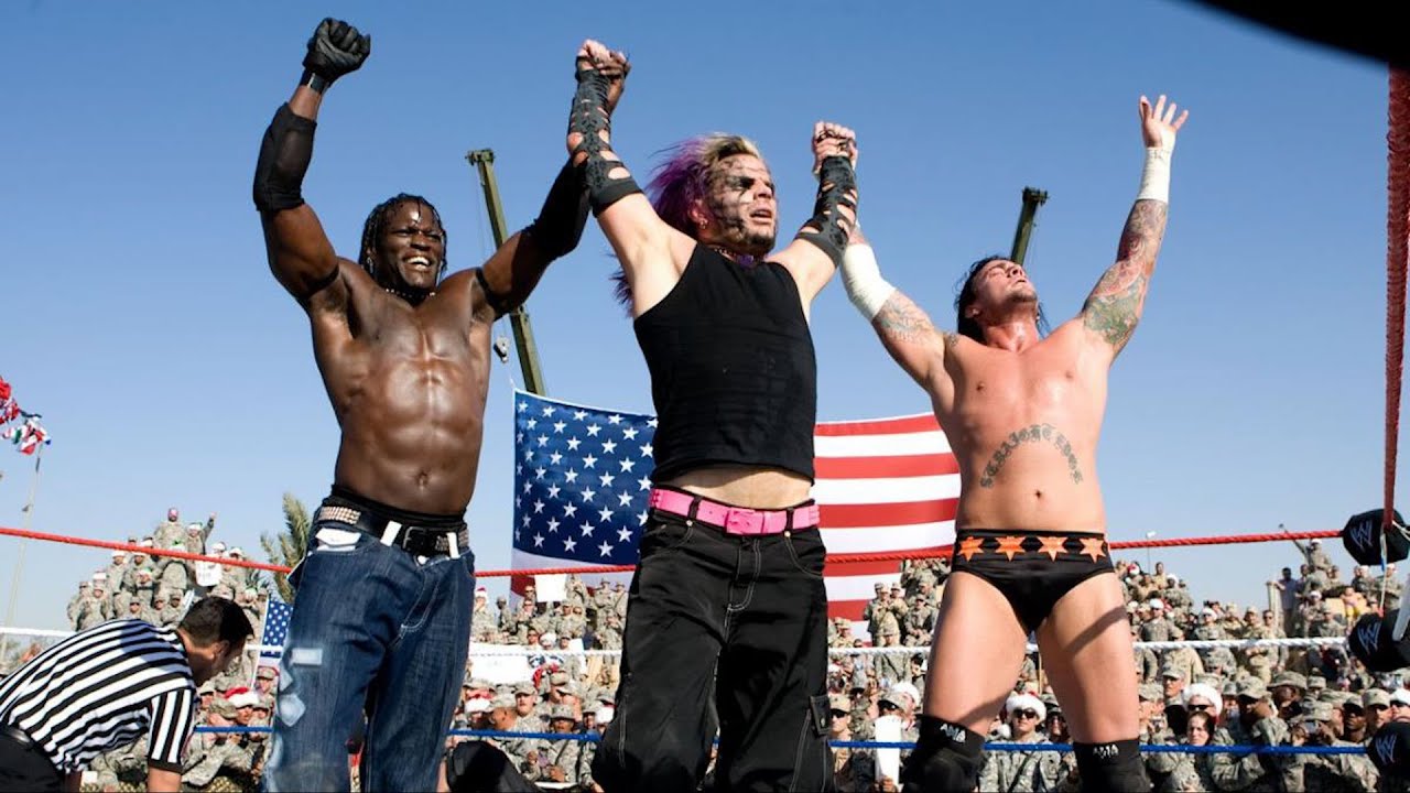 Jeff Hardy, CM Punk & R-Truth vs. JBL, John Morrison & The Miz: WWE Tribute to the Troops 2008