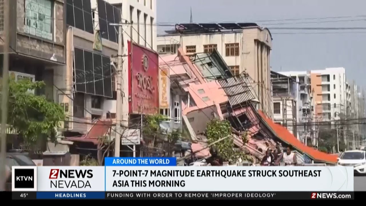 7.7 magnitude earthquake strikes southeast Asia