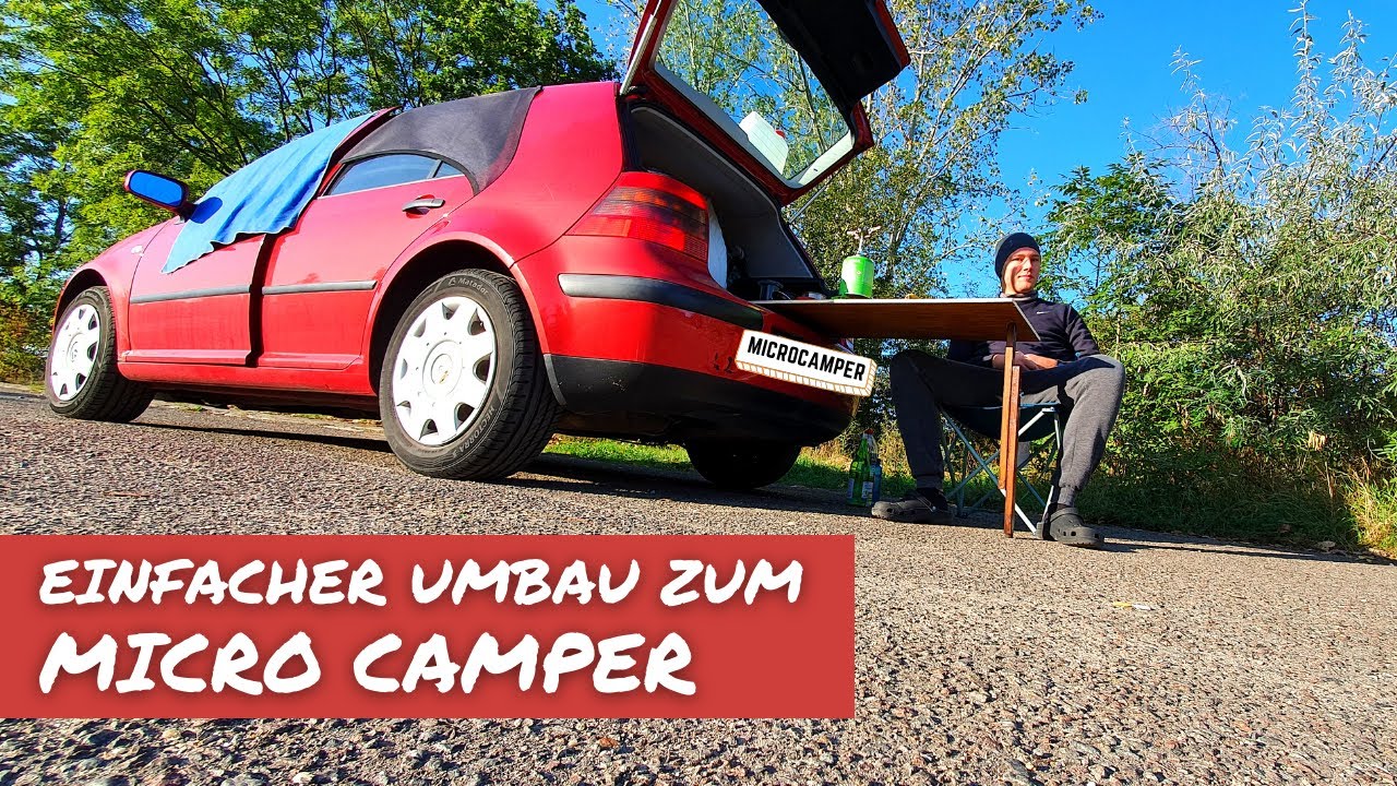 Micro Camper Conversion Golf 4 | минималистский мини-кампера преобразования