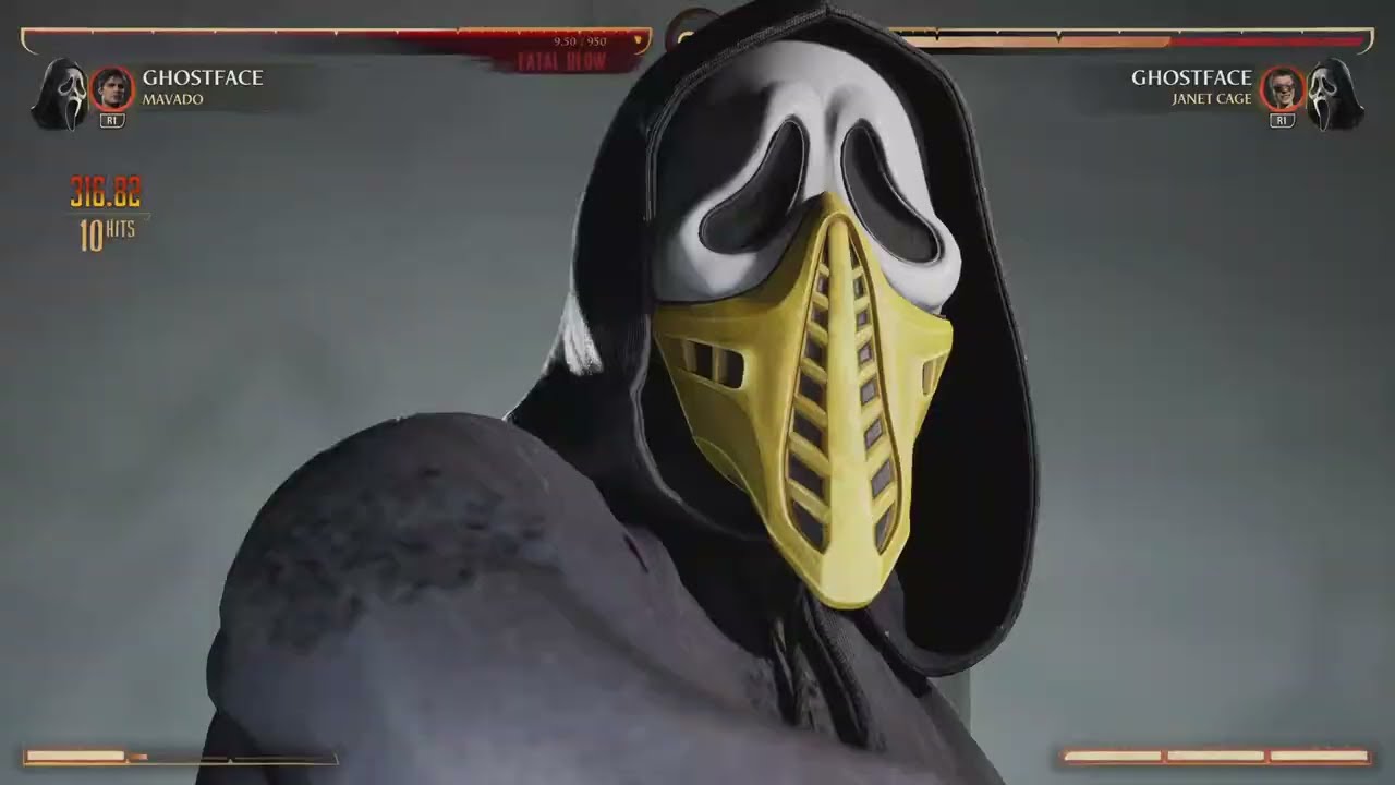 MK1 Ghostface/Mavado Fatal Blow Combo (48%)
