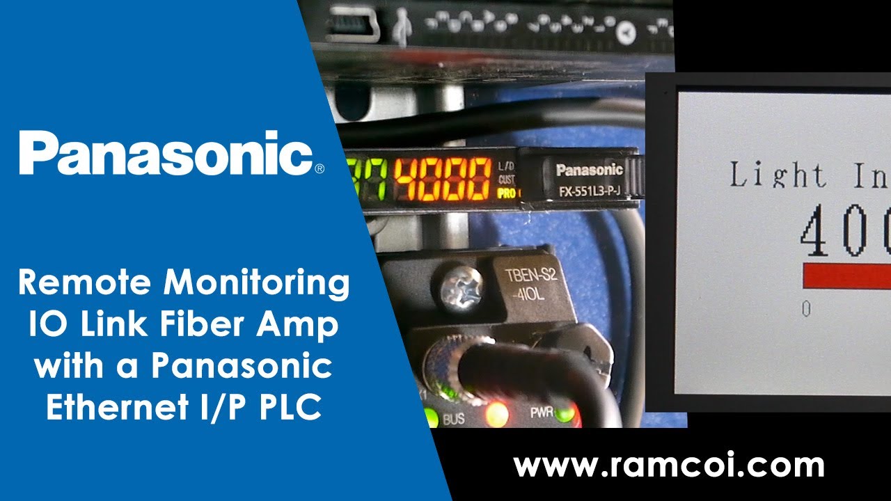Как удаленно контролировать оптоволоконный усилитель Panasonic IO-Link с помощью ПЛК FP0H