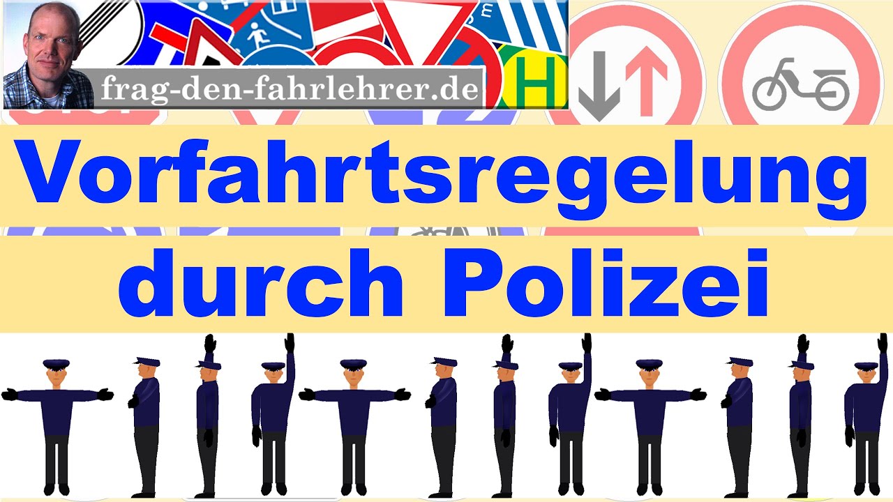 Polizei - Vorfahrt erklärt - Vorfahrtsregeln eklärt - Fahrschule - Führerschein