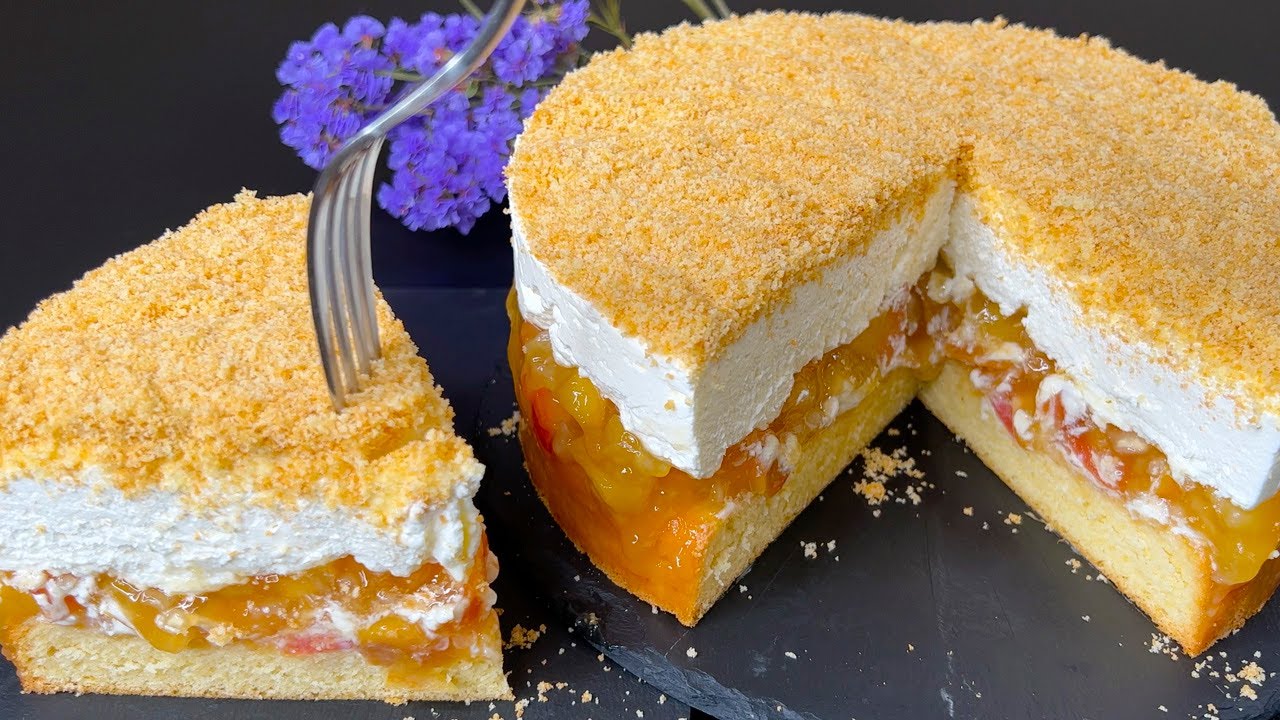 Dieser Apfelkuchen ist besser als Joghurtkuchen! Weltber&uuml;hmter cremiger Kuchen!