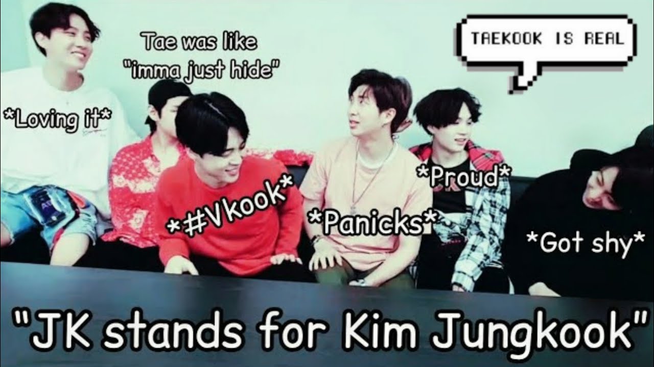 “Hyungs exposing TaeKook and TaeKook exposing themselves” 🐯💜🐰