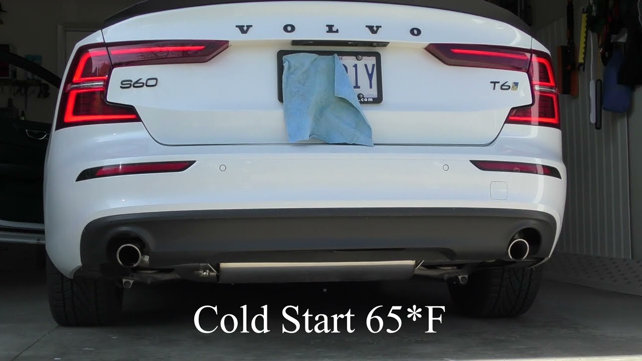 2019 Volvo S60 T6 Ferrita Catback exhaust | Cold Start + Small Revs