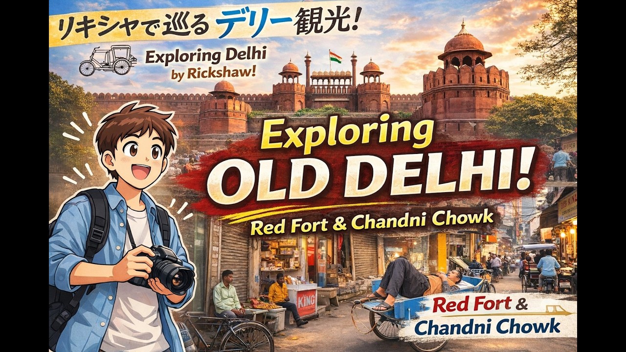 Exploring Red Fort & Chandni Chowk | インド・オールドデリー散策