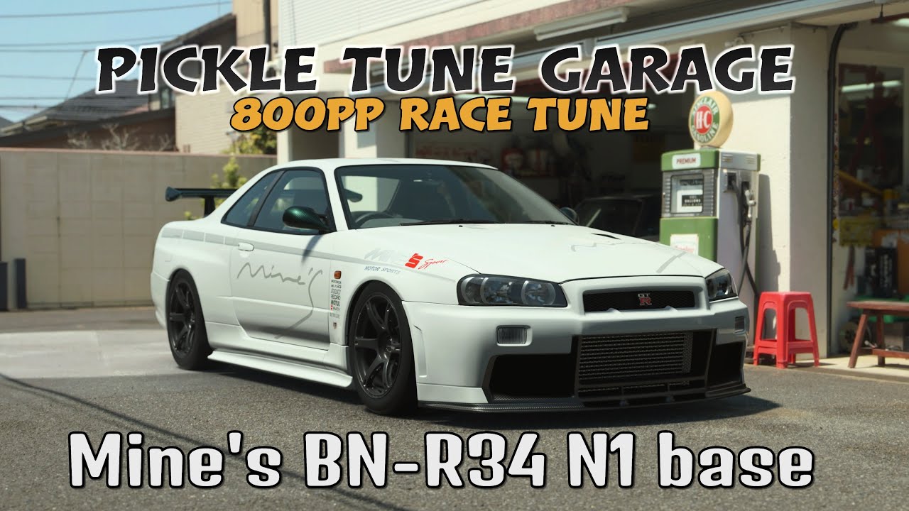 GT7 Build & Tune Garage | Mine's BN-R34 N1 base GT-R  | 800PP Tune (Update 1.66 &ndash; Spec III)