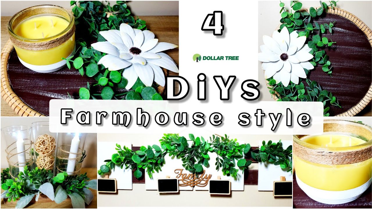 Dollar Tree Farmhouse style DIYs/ Home decor