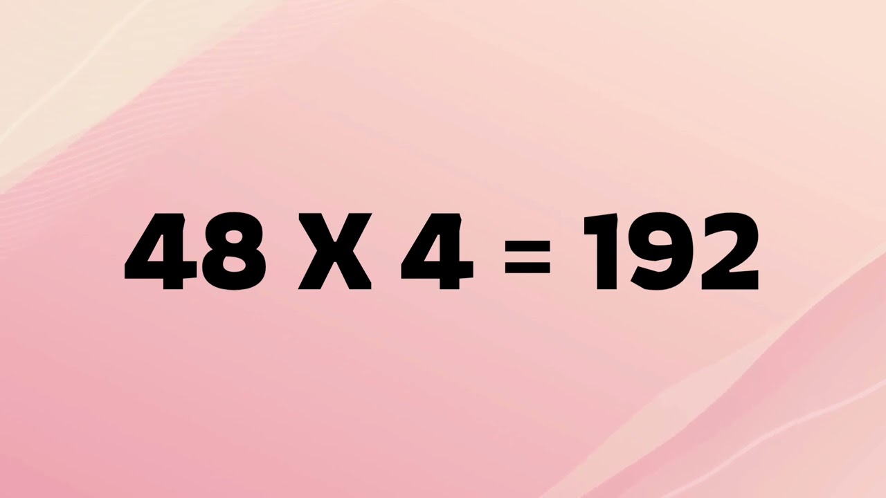 Maths -Table of 48, Learn Multiplication of 48 X 1, 48 Times Table ,48 X 1, Easiy Learn Tables of 48