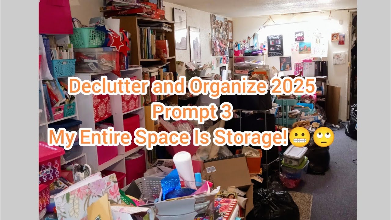 Declutter and Organize My Craft Space PROMPT 3 /PART 3 #declutterorganize2025