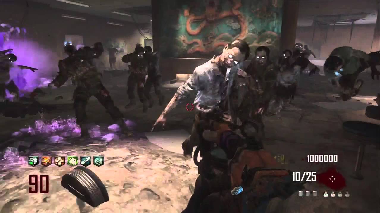 بلاك اوبس 2 زومبي داي رايس راوند 100 تقريبا :( Black Ops 2 Zombie