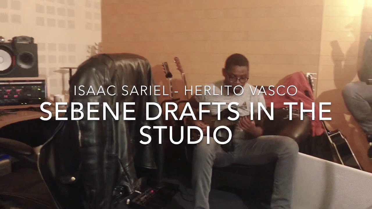 Isaac Sariel Recording SEBENE LEAD GUITAR in the studio