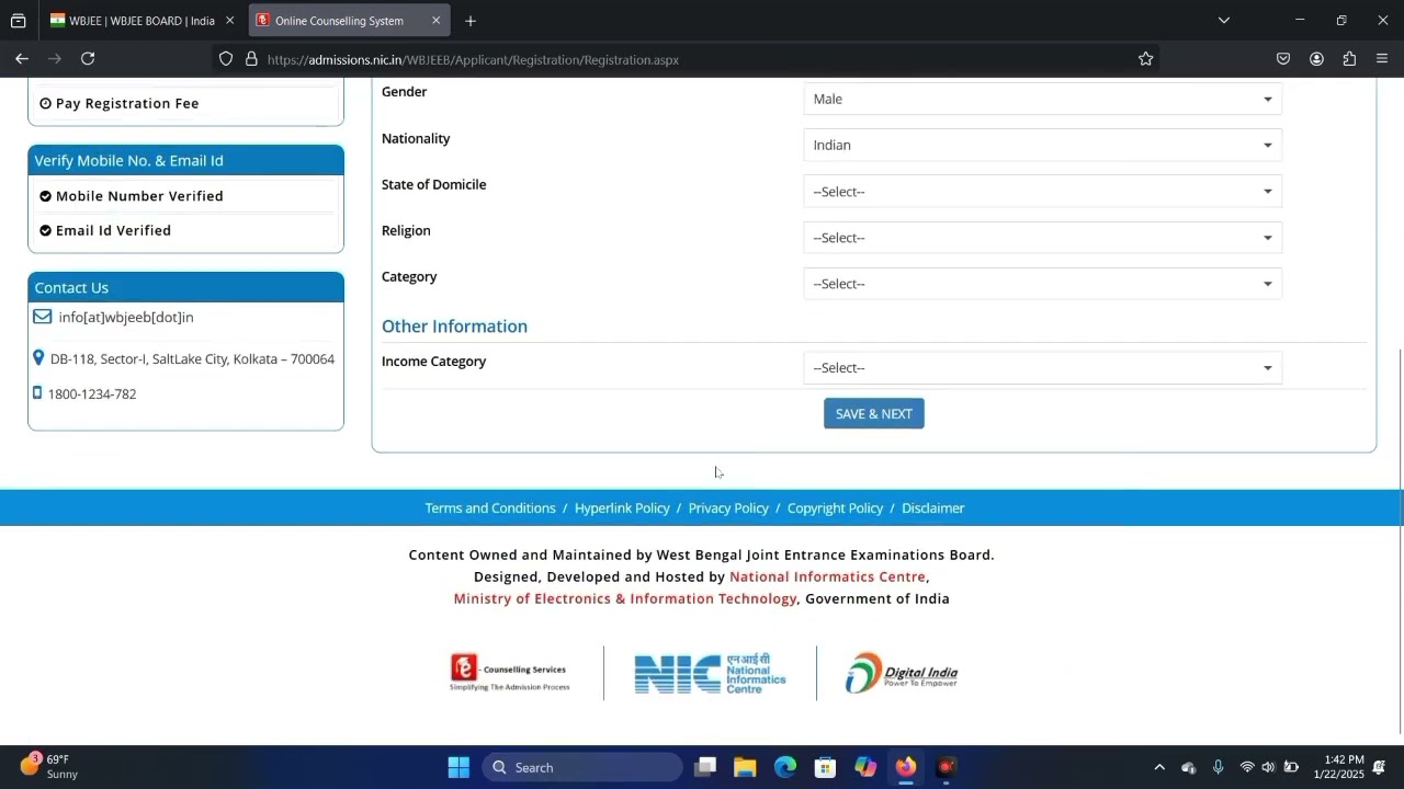 WBJEE Application Form FillUp Step by Step || Sample Video For 2026 WBJEE Students
