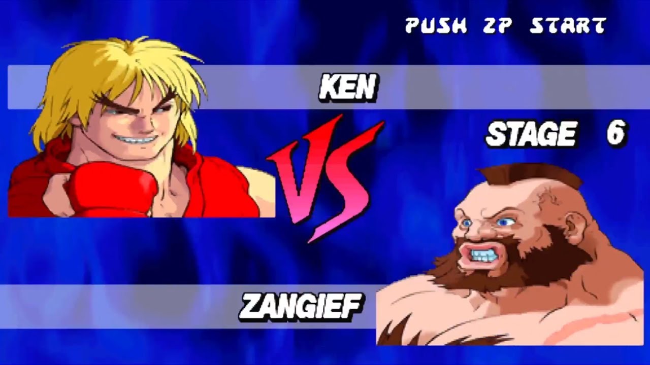 Ken Vs Zangief - Street Fighter Ex