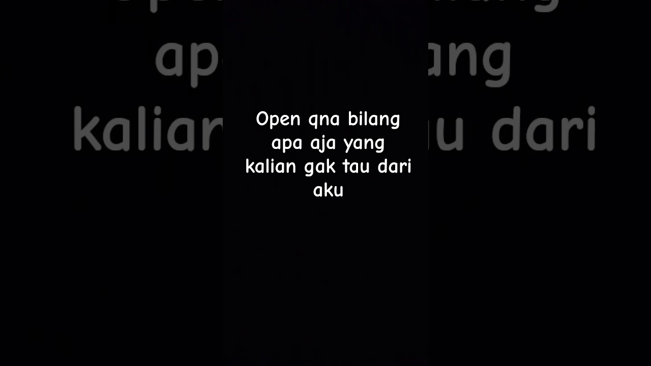 OPEN QNA!!