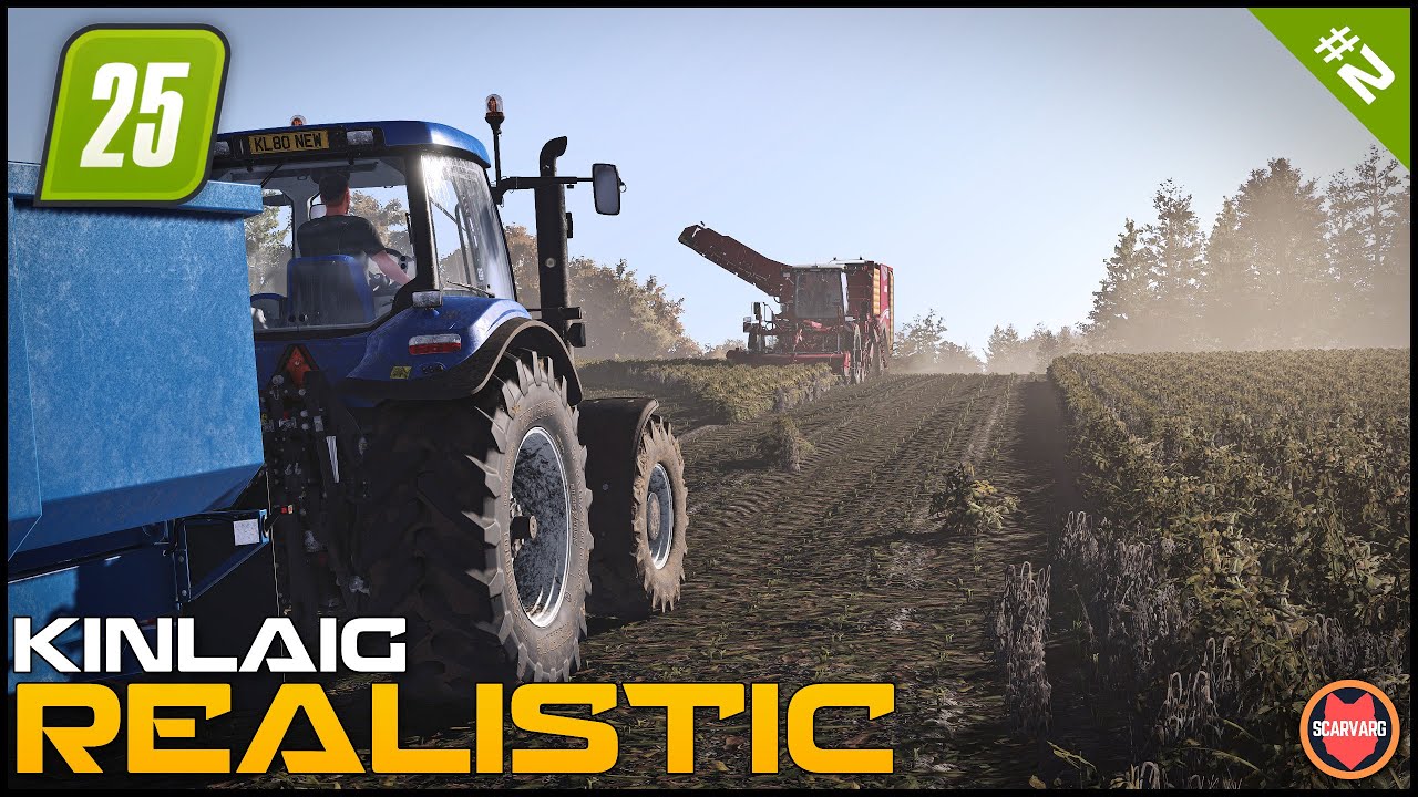 🚜 Transporting Potatoes ⭐ FS25 Realistic ReShade & Ultra Graphics Gameplay - Kinlang
