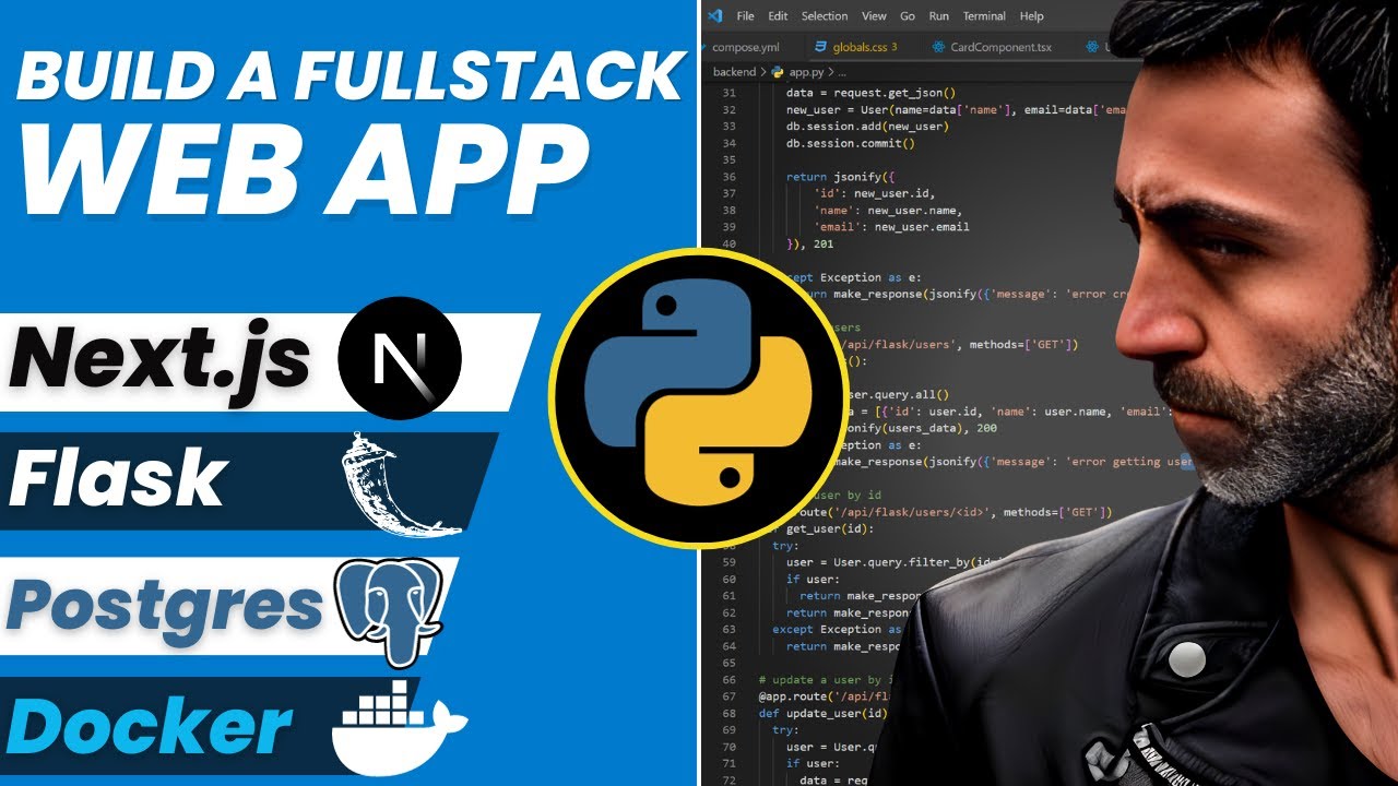 Next.js 14, Python, Docker: создание полнофункционального REST API на TypeScript и Python с испол...