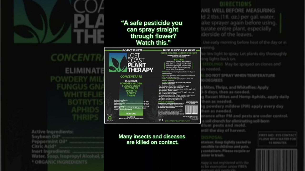 🌿 Lost Coast Plant Therapy: Natural Pest & Mold Control for Growers 🌱