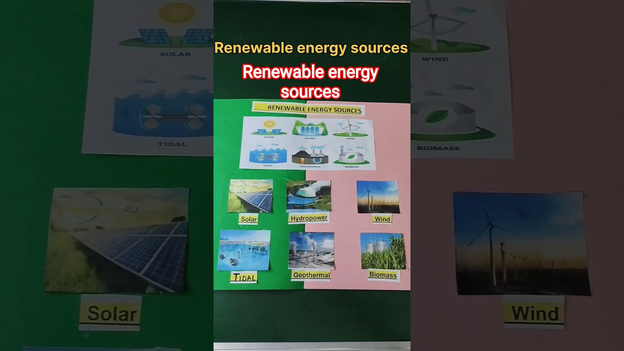 Renewable energy sources