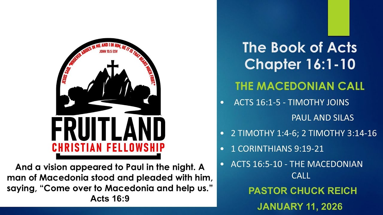 All Scripture is given by inspiration of God - Fruitland Christian Fellowship - Pastors Chuck Reich