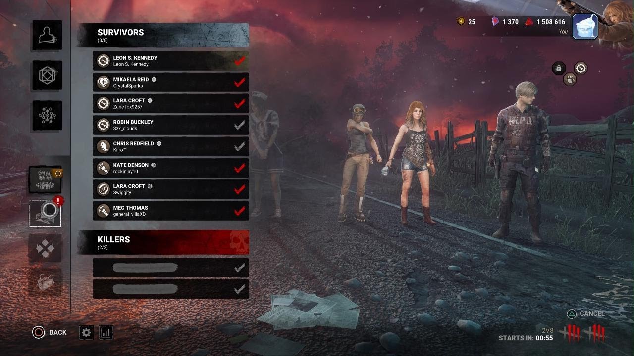 Dead by Daylight survivor 2v8 gameplay