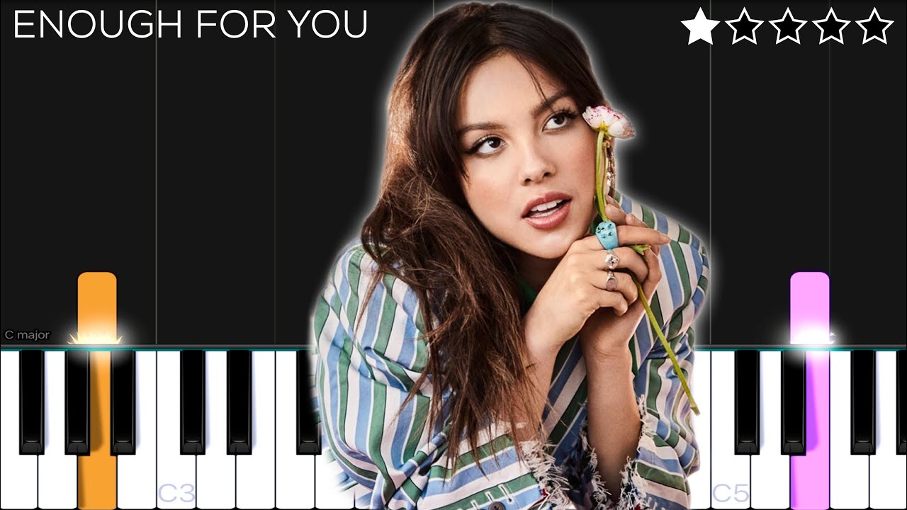 Olivia Rodrigo - enough for you | EASY Piano Tutorial