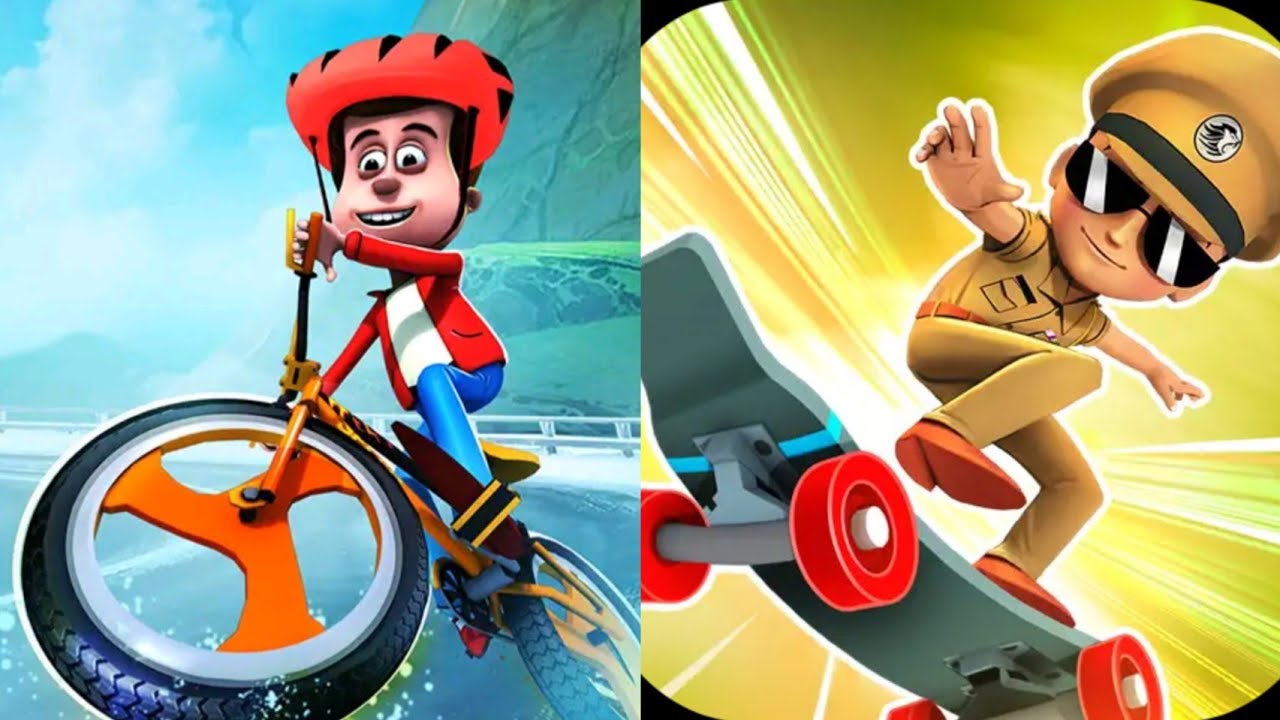 Golmaal junior VS Little Singham Super Skater Android New update Gameplay 