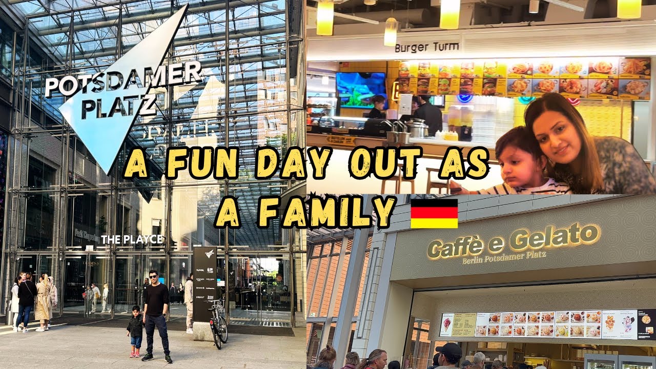 Exploring Potsdamer Platz🇩🇪 | Family Dinner & Ice Cream Delights! | @East-N-Family #germany #berlin