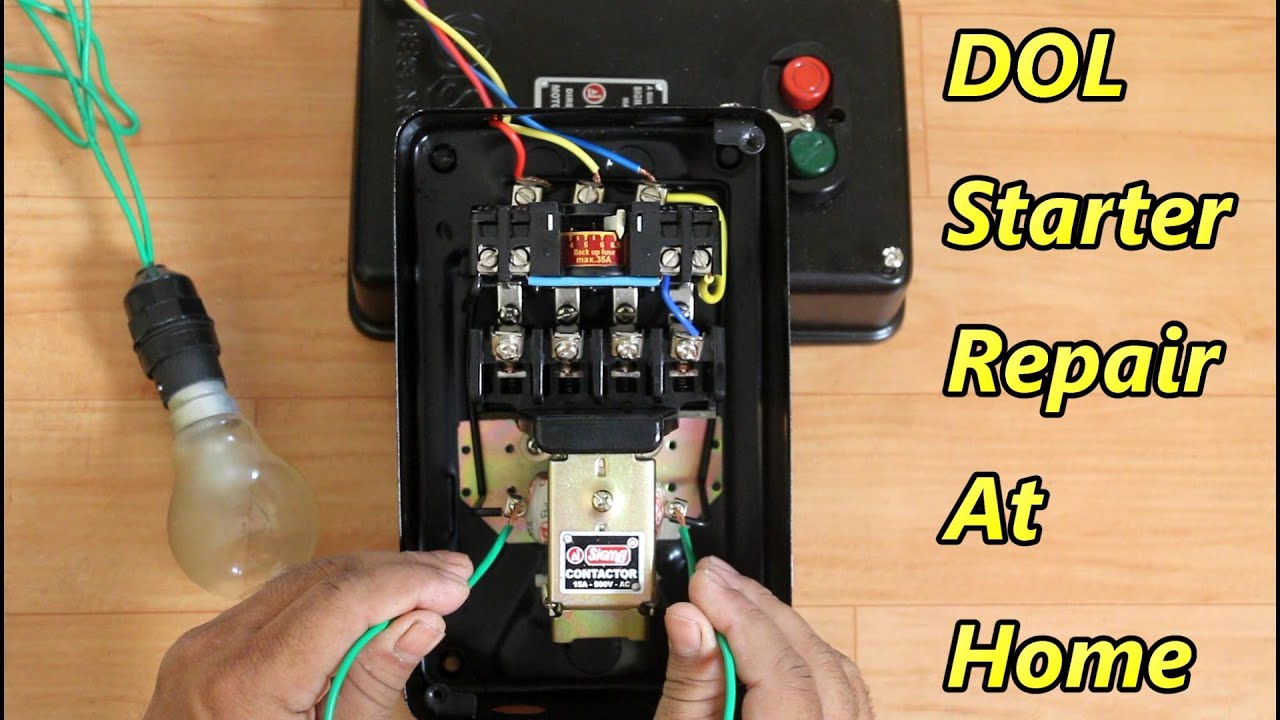 Dol starter repair kaise kare | DOL स्टार्टर रिपेयर करना सीखें |  DOL Starter repair at home