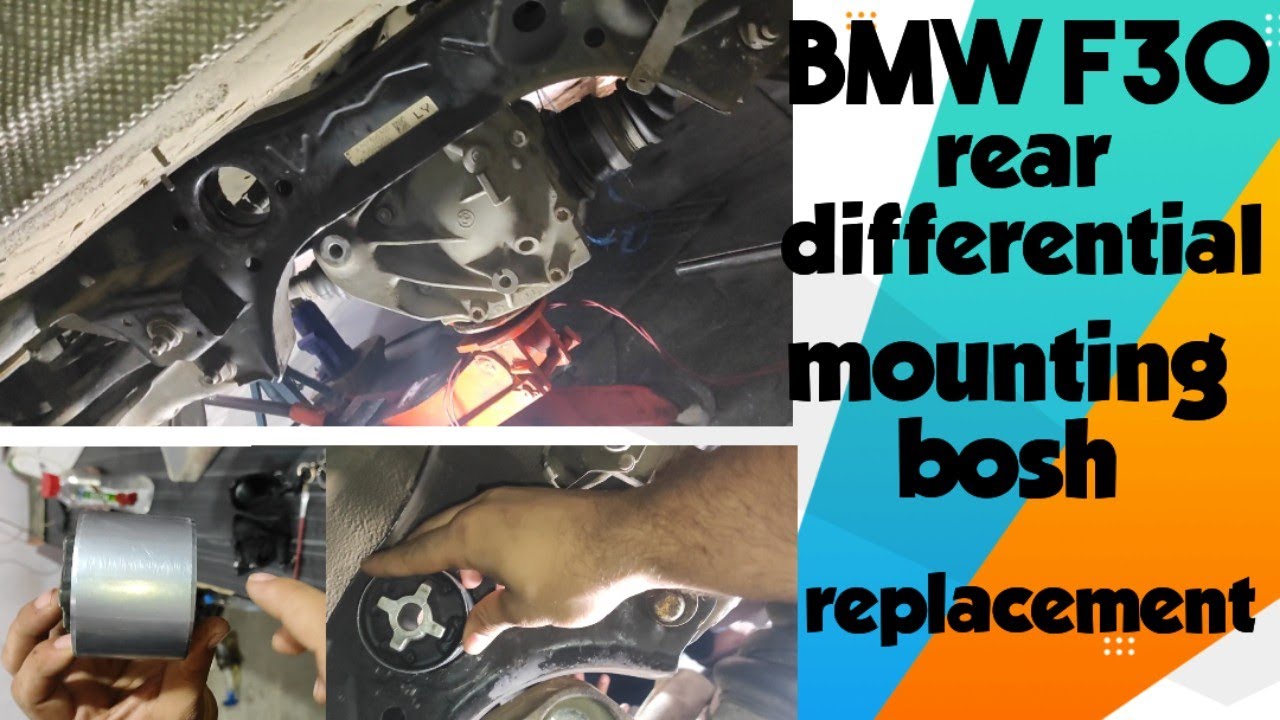 how to change rear differential mounting bush in BMW f30