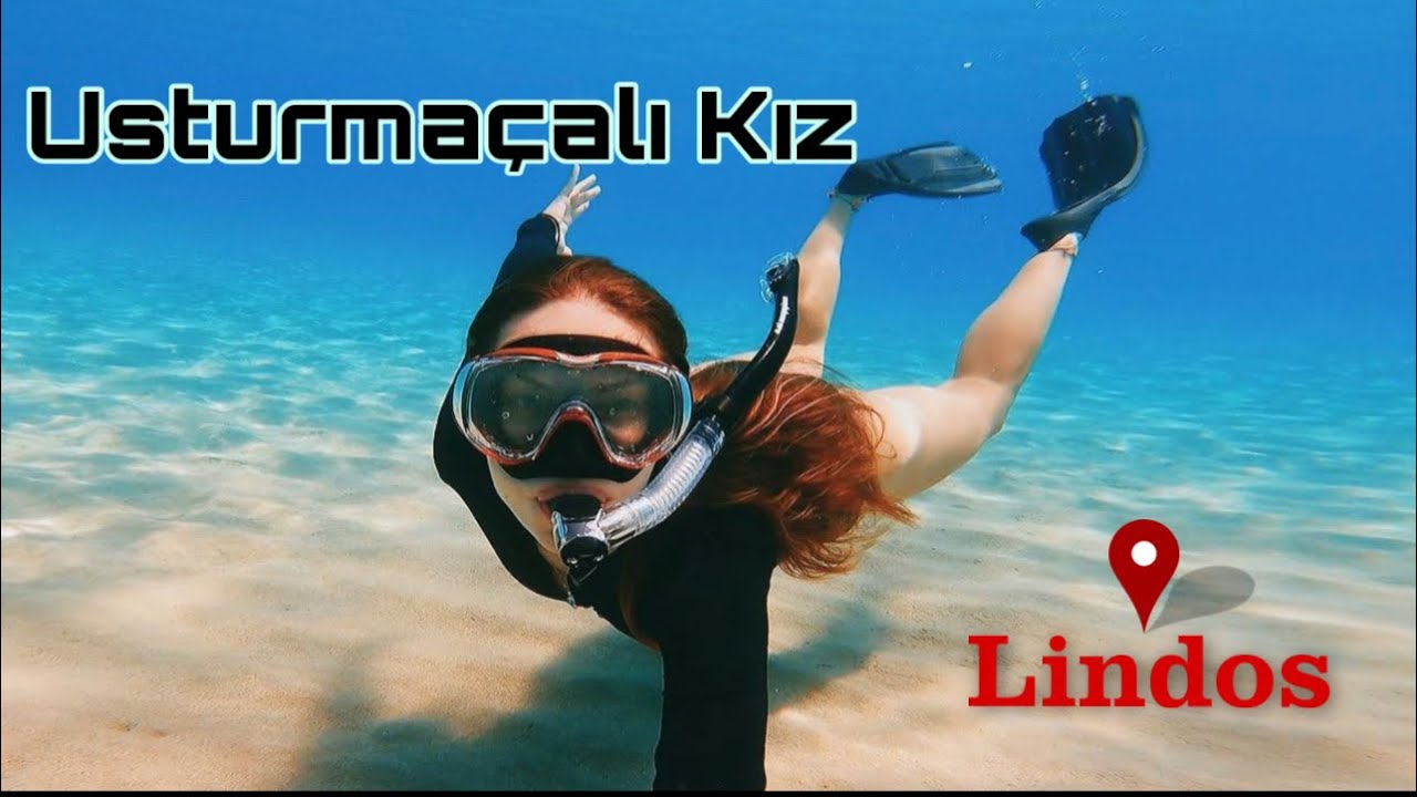 MASMAVİ DENİZİ ve BEYAZ EVLERİ ile MÜTHİŞ bir koy LİNDOS