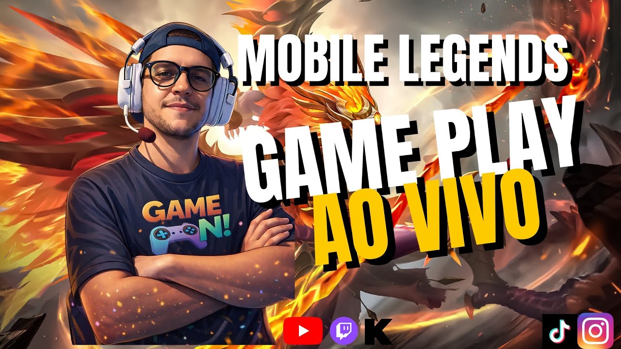 BEM VINDOS A LIVE DO ABALO - MOBILE LEGENDS AO VIVO | GAME PLAY SOLO E COM O CHAT. !MSG !PIX !JOGAR