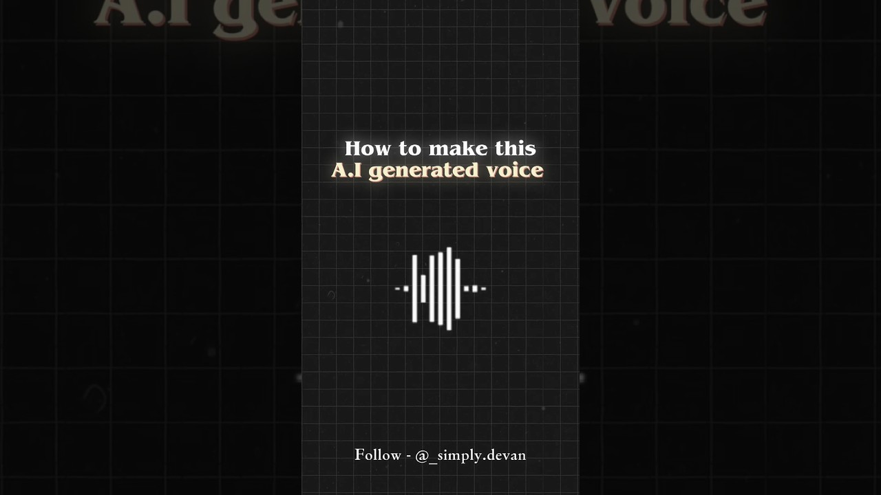How to make this AI generated voice 🎙️😵 |Day-1| #shorts #capcut #edit