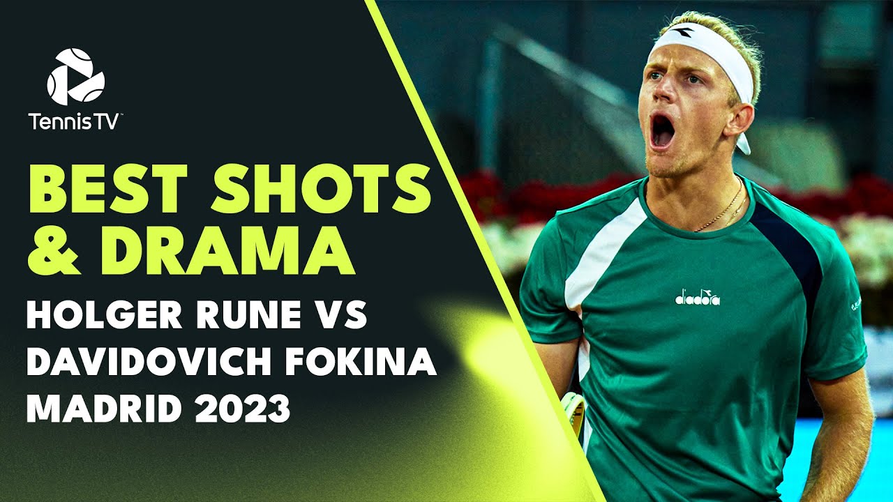 Great Shots and Intense Drama: Rune vs Davidovich Fokina Highlights | Madrid 2023